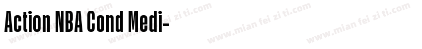 Action NBA Cond Medi字体转换